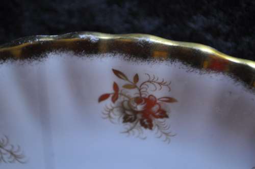 Royal Albert "Antoinette" Cake Plate, Milk & Sugar.