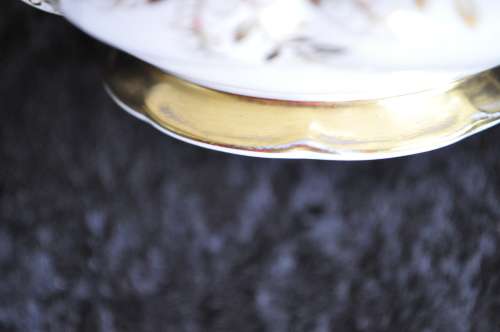 Royal Albert "Antoinette" Cake Plate, Milk & Sugar.