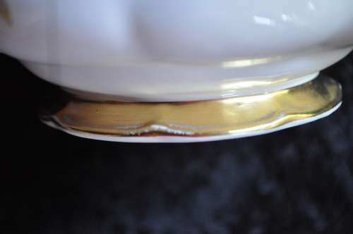 Royal Albert "Antoinette" Cake Plate, Milk & Sugar.