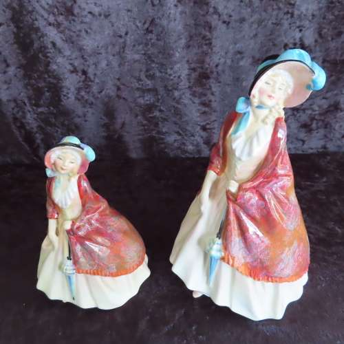 Royal Doulton Figurines `Paisley Shawl` HN 1988 and HN 1987