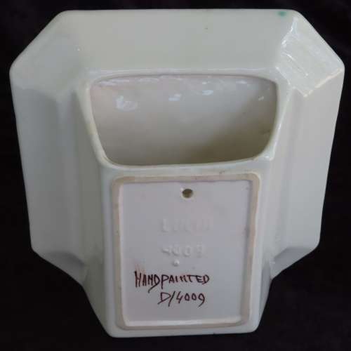 Lucia Ware Hand Painted Wall Pocket/Vase #4009