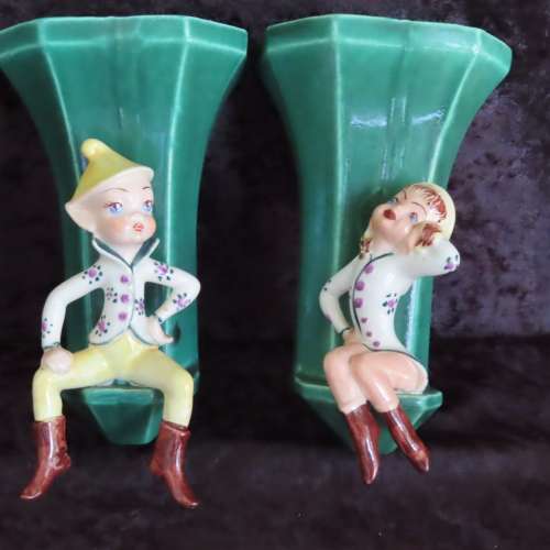 Lucia Ware Wall pockets/Vases # 7004