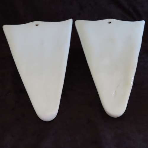 Glass Wall Pockets/Vases - Damaged!