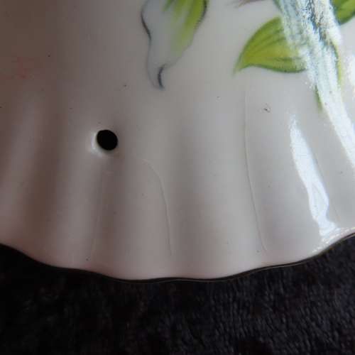 Royal Albert "Trillium" Large Teapot.  Lid Damaged!!