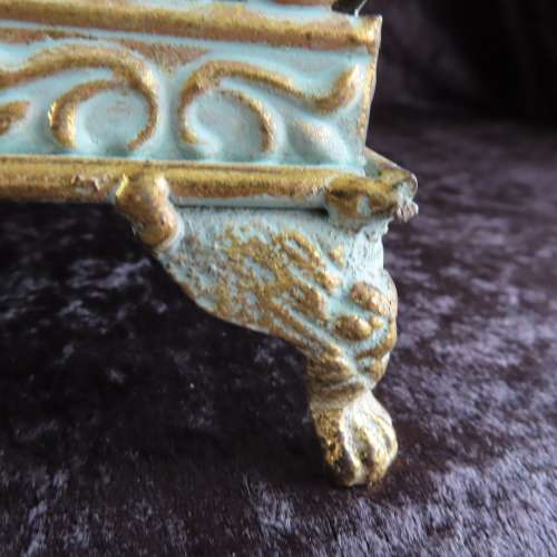 Decorative Display/Cake Stand With Mirror Top On Claw Feet
