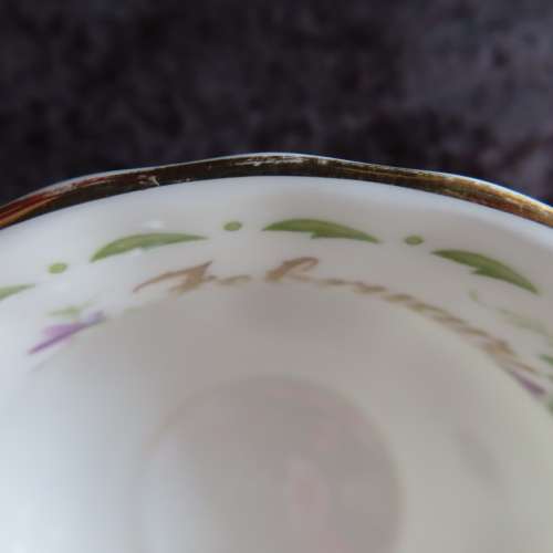 Royal Albert Flower Of The Month February Violets Large Coffee Duo