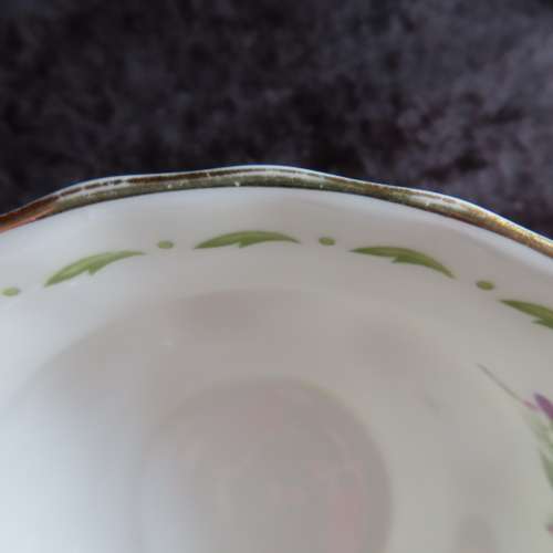 Royal Albert Flower Of The Month February Violets Large Coffee Duo