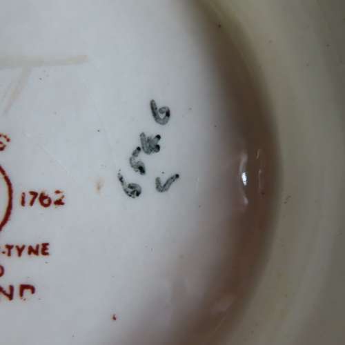 Maling Pottery Yellow Lustre Ware "Rosalind" Pattern 1930's Fruit Bowl # 6546