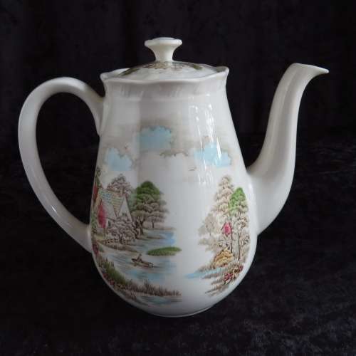 Alfred Meakin Famous Cottages Coffee Pot (Constable Cottage)