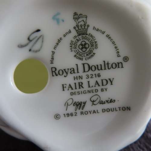 Royal Doulton Miniature Figurine `Fair Lady` HN 3216