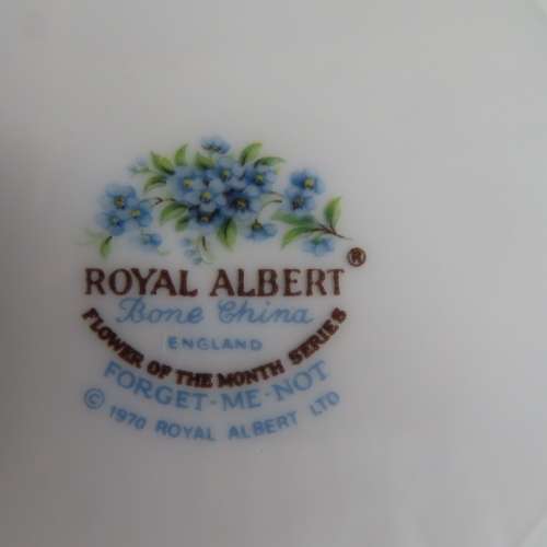 Royal Albert Flower Of The Month July Large Coffee Duo "Forget-Me-Not"