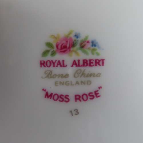 Royal Albert "Moss Rose" Cake Plates x 3 (16 cm in diam)
