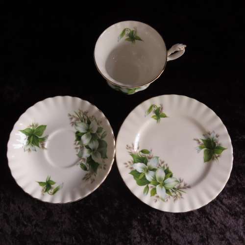 Royal Albert `Trillium` Tea Trio.