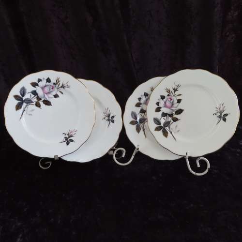 Royal Albert "Queens Messenger" Cake Plates x 4 (16 cm )