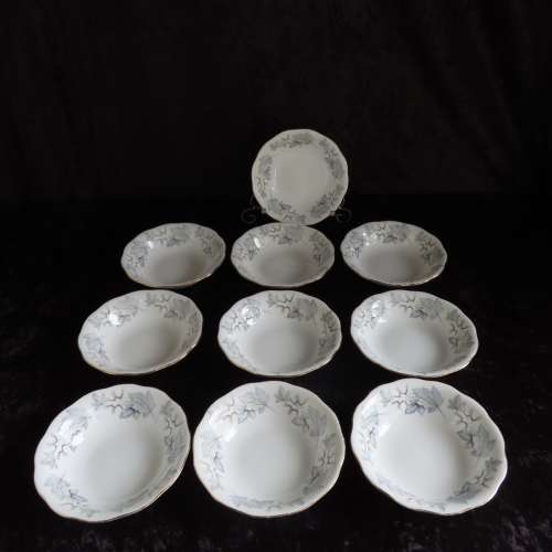 Royal Albert "Silver Maple" 10 x Dessert Bowls.