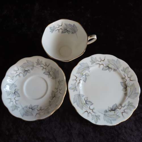 Royal Albert `Silver Maple` Tea Trio.