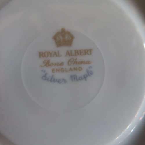 Royal Albert `Silver Maple` Tea Trio.