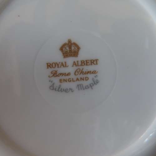 Royal Albert "Silver Maple" Soup Coup & Saucer.