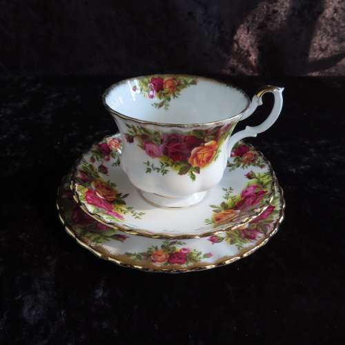 Royal Albert "Old Country Roses" Tea Trio.