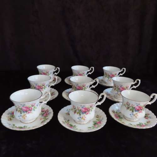 Royal Albert `Moss Rose` 21 Piece Coffee Set