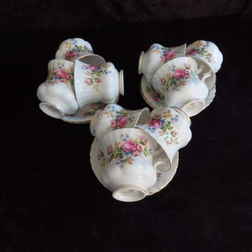 Royal Albert `Moss Rose` 21 Piece Coffee Set