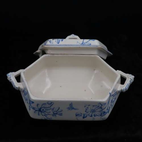 Wedgwood Clematis 19th Century Soup/Gravy Lidded Dishes