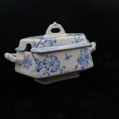 Wedgwood Clematis 19th Century Soup/Gravy Lidded Dishes