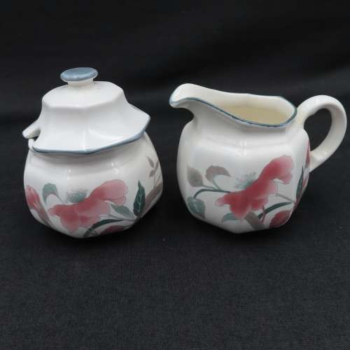 Mikasa Silk Flowers F3003 21 Piece Tea Set.