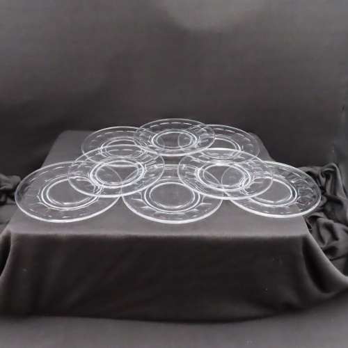 Stuart Crystal  Cake Plates x 8