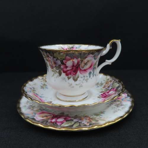Royal Albert Autumn Rose Tea Trio