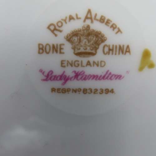 Royal Albert `Lady Hamilton` Tea Trio`s x 6