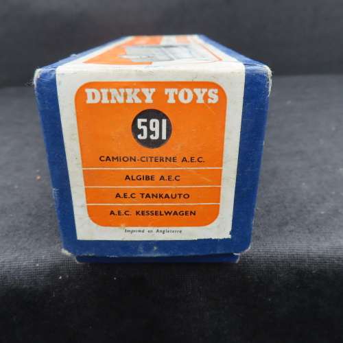Dinky Toy Empty Box #591 A.E.C. Tanker