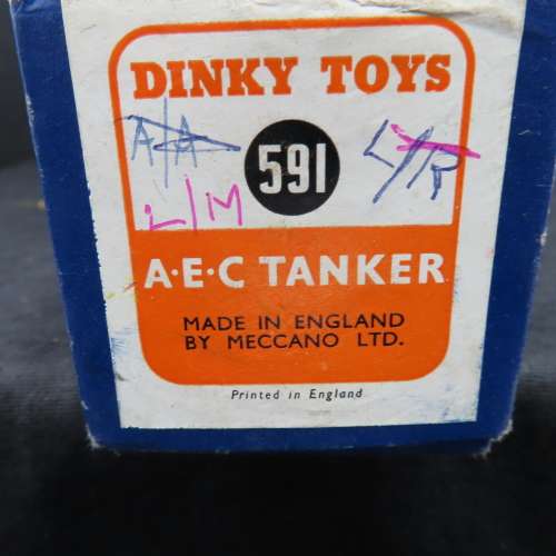 Dinky Toy Empty Box #591 A.E.C. Tanker