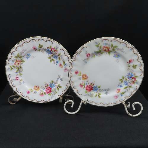 Royal Albert Jubilee Rose Cake Plates x 4 (16 cm in diam)