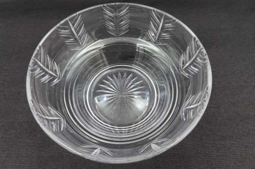 Stuart Crystal Vintage Salad Bowl Etched