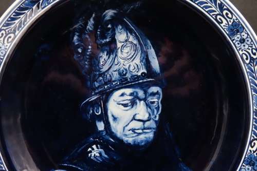 Delft `De Man Met De Gouden Helm` (Naar Rembrandt)