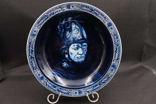 Delft `De Man Met De Gouden Helm` (Naar Rembrandt)