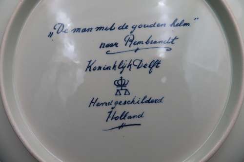 Delft `De Man Met De Gouden Helm` (Naar Rembrandt)