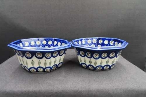 Boleslawiec Poland Planters/Bowls x 2
