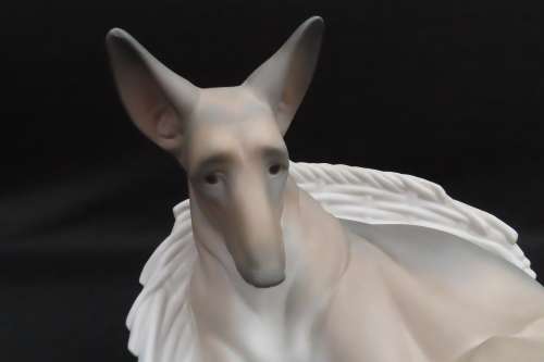 Lladro German Sheperd With Pup (Reclining In Dog Basket)