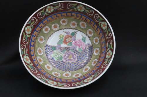 Oriental Vintage Hand Painted Bowl