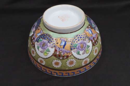 Oriental Vintage Hand Painted Bowl
