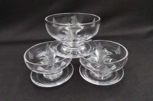 Stuart Crystal Dessert Bowls x 3