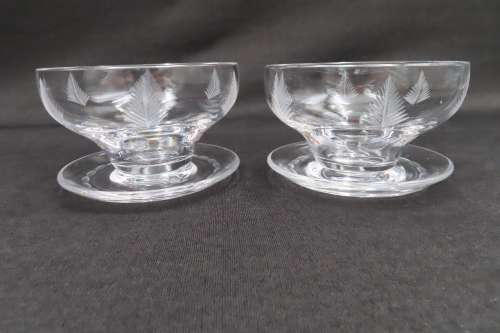 Stuart Crystal Dessert Bowls x 3