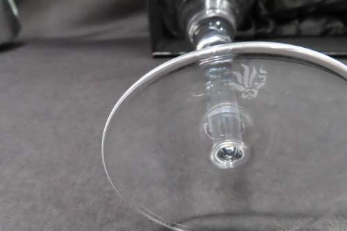 Royal Doulton Crystal Boxed Saturn Goblet x 4