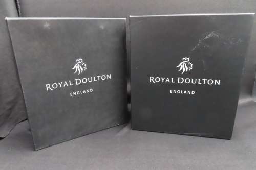 Royal Doulton Crystal Boxed Saturn Goblet x 4