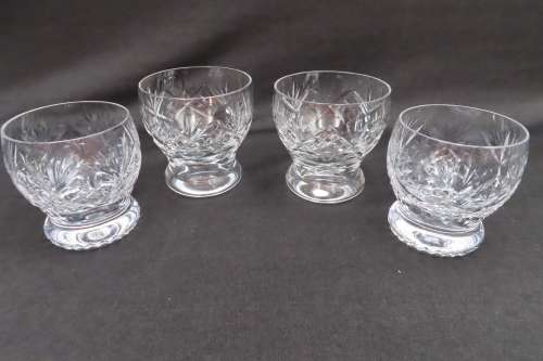 Webb Corbett Crystal Glasses x 4