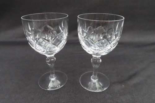 Stuart Crystal Wine Glasses x 5