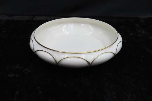 Hutchenreuter Gilded Bowl With Curved Rim.