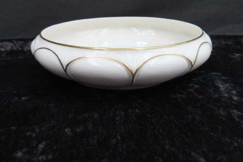 Hutchenreuter Gilded Bowl With Curved Rim.